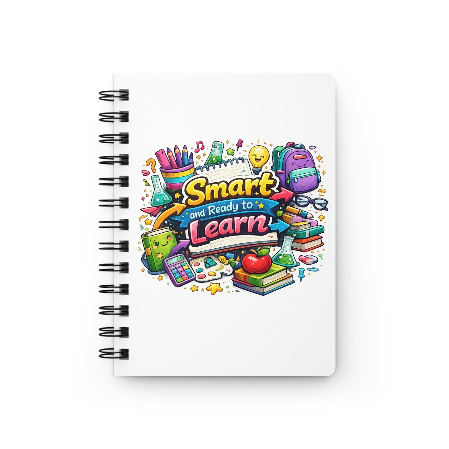 Smart and Ready to Learn Spiral Journal — Back-to-School Notebook for Students