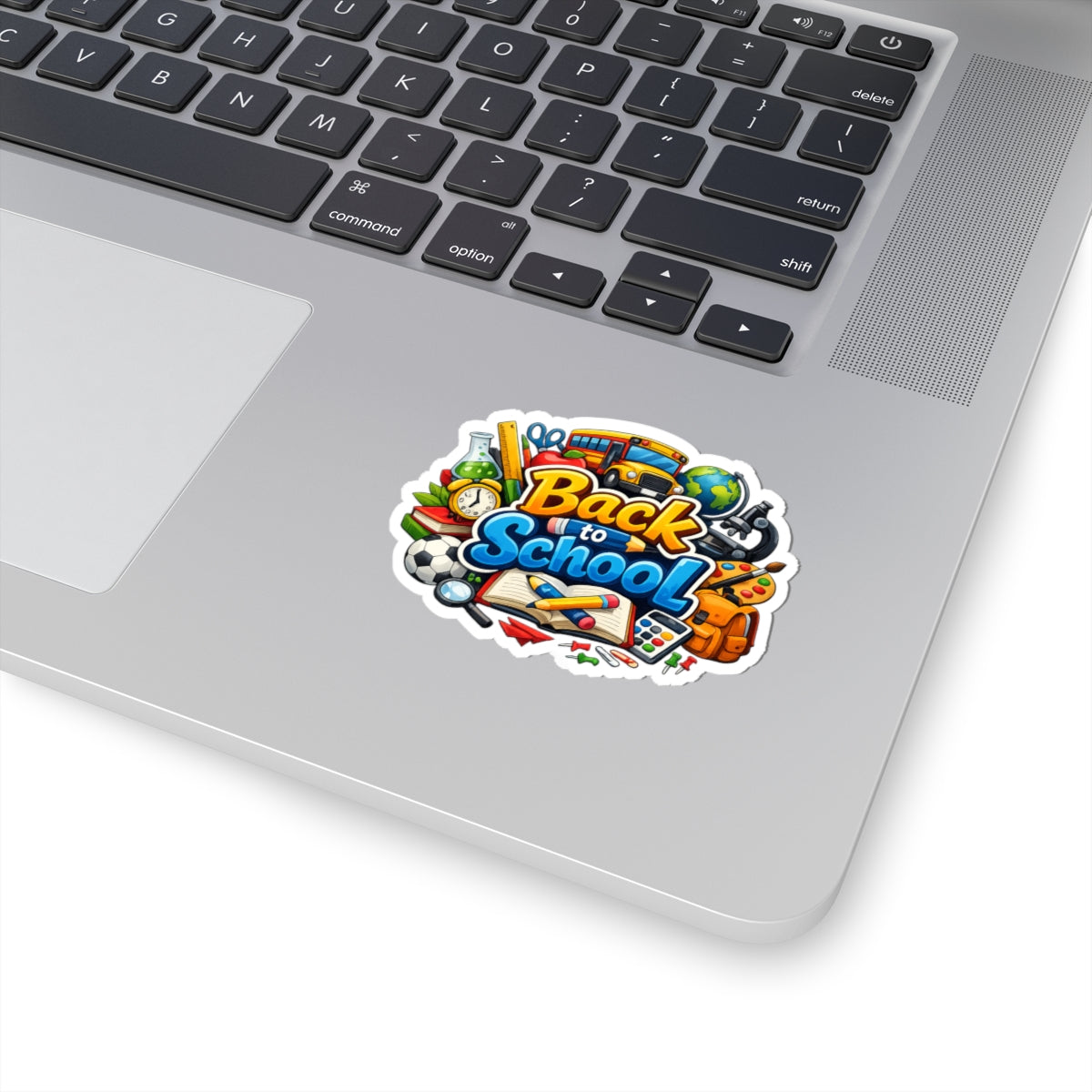 Back to School Sticker — Colorful Kiss-Cut School Supplies Decal